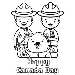 Dibujo para colorear: Día de Canadá - 1 de Julio (Fiestas y Celebraciones) #193577 - Dibujos para Colorear e Imprimir Gratis