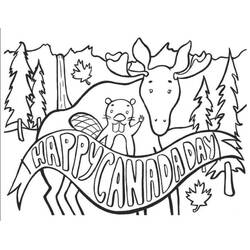 Dibujo para colorear: Día de Canadá - 1 de Julio (Fiestas y Celebraciones) #193579 - Dibujos para Colorear e Imprimir Gratis