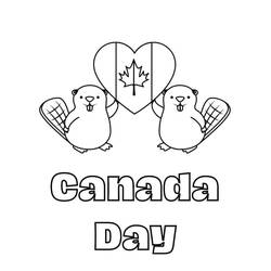 Dibujo para colorear: Día de Canadá - 1 de Julio (Fiestas y Celebraciones) #193580 - Dibujos para Colorear e Imprimir Gratis