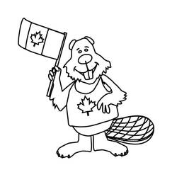 Dibujo para colorear: Día de Canadá - 1 de Julio (Fiestas y Celebraciones) #193582 - Dibujos para Colorear e Imprimir Gratis