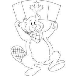 Dibujo para colorear: Día de Canadá - 1 de Julio (Fiestas y Celebraciones) #193585 - Dibujos para Colorear e Imprimir Gratis