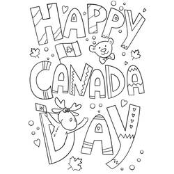 Dibujo para colorear: Día de Canadá - 1 de Julio (Fiestas y Celebraciones) #193587 - Dibujos para Colorear e Imprimir Gratis