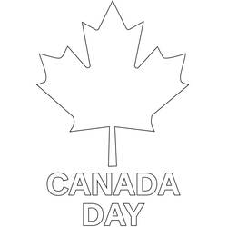 Dibujo para colorear: Día de Canadá - 1 de Julio (Fiestas y Celebraciones) #193588 - Dibujos para Colorear e Imprimir Gratis