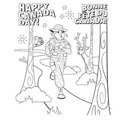 Dibujo para colorear: Día de Canadá - 1 de Julio (Fiestas y Celebraciones) #193590 - Dibujos para Colorear e Imprimir Gratis