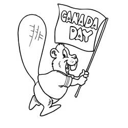 Dibujo para colorear: Día de Canadá - 1 de Julio (Fiestas y Celebraciones) #193592 - Dibujos para Colorear e Imprimir Gratis