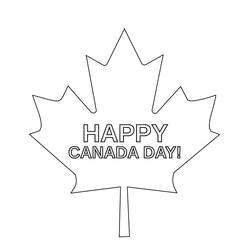 Dibujo para colorear: Día de Canadá - 1 de Julio (Fiestas y Celebraciones) #193599 - Dibujos para Colorear e Imprimir Gratis