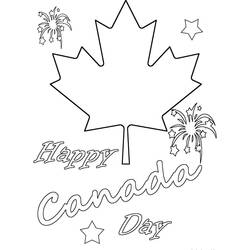 Dibujo para colorear: Día de Canadá - 1 de Julio (Fiestas y Celebraciones) #193601 - Dibujos para Colorear e Imprimir Gratis