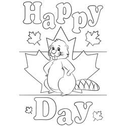 Dibujo para colorear: Día de Canadá - 1 de Julio (Fiestas y Celebraciones) #193602 - Dibujos para Colorear e Imprimir Gratis