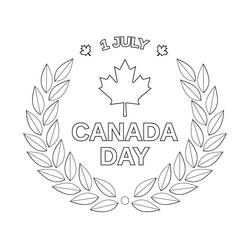 Dibujo para colorear: Día de Canadá - 1 de Julio (Fiestas y Celebraciones) #193604 - Dibujos para Colorear e Imprimir Gratis