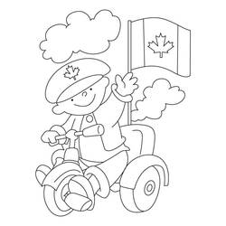 Dibujo para colorear: Día de Canadá - 1 de Julio (Fiestas y Celebraciones) #193605 - Dibujos para Colorear e Imprimir Gratis