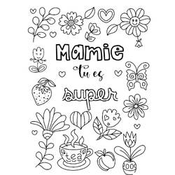Dibujos para colorear: Día de la Abuela - Dibujos para Colorear e Imprimir Gratis