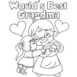 Dibujo Día de la Abuela (Fiestas y Celebraciones) #194044 para imprimir y colorear