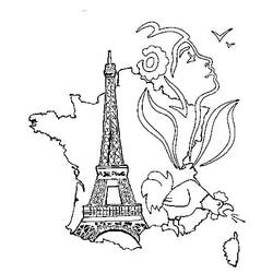Dibujo para colorear: Día de la Bastilla (Fiestas y Celebraciones) #181401 - Dibujos para Colorear e Imprimir Gratis