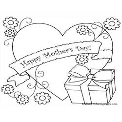 Dibujo para colorear: Día de la Madre (Fiestas y Celebraciones) #129761 - Dibujos para Colorear e Imprimir Gratis