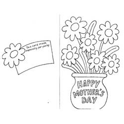 Dibujo para colorear: Día de la Madre (Fiestas y Celebraciones) #129803 - Dibujos para Colorear e Imprimir Gratis