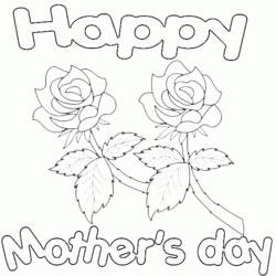 Dibujo para colorear: Día de la Madre (Fiestas y Celebraciones) #129842 - Dibujos para Colorear e Imprimir Gratis