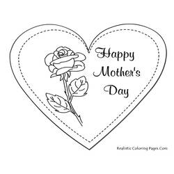 Dibujo para colorear: Día de la Madre (Fiestas y Celebraciones) #129859 - Dibujos para Colorear e Imprimir Gratis