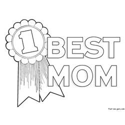 Dibujo para colorear: Día de la Madre (Fiestas y Celebraciones) #129884 - Dibujos para Colorear e Imprimir Gratis