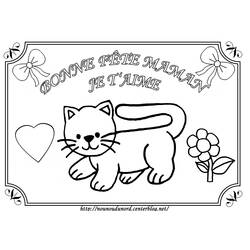 Dibujo para colorear: Día de la Madre (Fiestas y Celebraciones) #129913 - Dibujos para Colorear e Imprimir Gratis