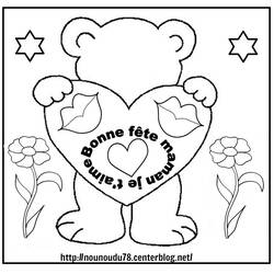 Dibujo para colorear: Día de la Madre (Fiestas y Celebraciones) #129916 - Dibujos para Colorear e Imprimir Gratis
