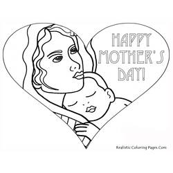 Dibujo para colorear: Día de la Madre (Fiestas y Celebraciones) #129921 - Dibujos para Colorear e Imprimir Gratis