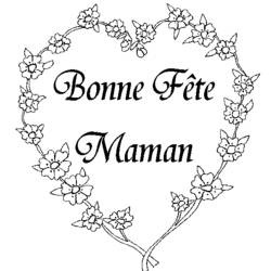 Dibujo para colorear: Día de la Madre (Fiestas y Celebraciones) #129969 - Dibujos para Colorear e Imprimir Gratis