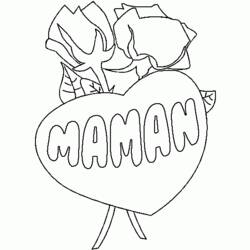 Dibujo para colorear: Día de la Madre (Fiestas y Celebraciones) #130013 - Dibujos para Colorear e Imprimir Gratis