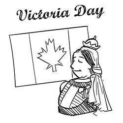 Dibujo para colorear: Día de la Reina Victoria - 22 de Mayo (Fiestas y Celebraciones) #193610 - Dibujos para Colorear e Imprimir Gratis