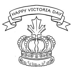 Dibujo para colorear: Día de la Reina Victoria - 22 de Mayo (Fiestas y Celebraciones) #193612 - Dibujos para Colorear e Imprimir Gratis