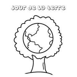 Dibujo para colorear: Día de la Tierra (Fiestas y Celebraciones) #196037 - Dibujos para Colorear e Imprimir Gratis