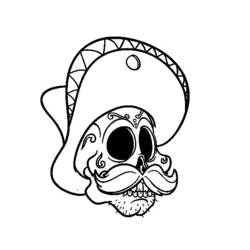 Dibujo para colorear: Día de los Muertos (Fiestas y Celebraciones) #60117 - Dibujos para Colorear e Imprimir Gratis