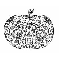 Dibujo para colorear: Día de los Muertos (Fiestas y Celebraciones) #60118 - Dibujos para Colorear e Imprimir Gratis