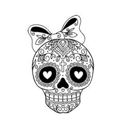 Dibujo para colorear: Día de los Muertos (Fiestas y Celebraciones) #60119 - Dibujos para Colorear e Imprimir Gratis