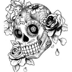 Dibujo para colorear: Día de los Muertos (Fiestas y Celebraciones) #60126 - Dibujos para Colorear e Imprimir Gratis
