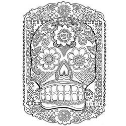 Dibujo para colorear: Día de los Muertos (Fiestas y Celebraciones) #60127 - Dibujos para Colorear e Imprimir Gratis