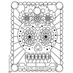 Dibujo para colorear: Día de los Muertos (Fiestas y Celebraciones) #60143 - Dibujos para Colorear e Imprimir Gratis