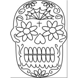 Dibujo para colorear: Día de los Muertos (Fiestas y Celebraciones) #60154 - Dibujos para Colorear e Imprimir Gratis