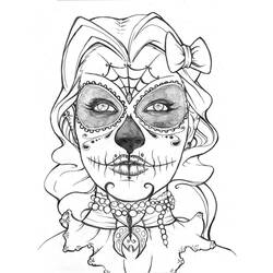 Dibujo para colorear: Día de los Muertos (Fiestas y Celebraciones) #60162 - Dibujos para Colorear e Imprimir Gratis