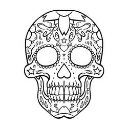 Dibujo para colorear: Día de los Muertos (Fiestas y Celebraciones) #60186 - Dibujos para Colorear e Imprimir Gratis