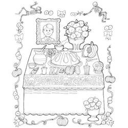 Dibujo para colorear: Día de los Muertos (Fiestas y Celebraciones) #60190 - Dibujos para Colorear e Imprimir Gratis