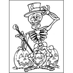 Dibujo para colorear: Día de los Muertos (Fiestas y Celebraciones) #60192 - Dibujos para Colorear e Imprimir Gratis