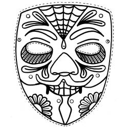 Dibujo para colorear: Día de los Muertos (Fiestas y Celebraciones) #60194 - Dibujos para Colorear e Imprimir Gratis