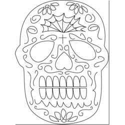Dibujo para colorear: Día de los Muertos (Fiestas y Celebraciones) #60207 - Dibujos para Colorear e Imprimir Gratis