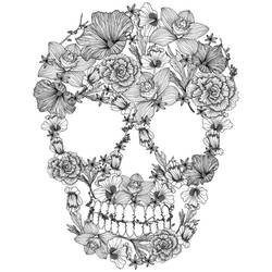 Dibujo para colorear: Día de los Muertos (Fiestas y Celebraciones) #60222 - Dibujos para Colorear e Imprimir Gratis