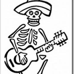 Dibujo para colorear: Día de los Muertos (Fiestas y Celebraciones) #60223 - Dibujos para Colorear e Imprimir Gratis