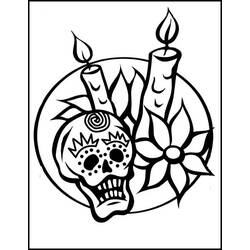 Dibujo para colorear: Día de los Muertos (Fiestas y Celebraciones) #60227 - Dibujos para Colorear e Imprimir Gratis