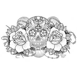 Dibujo para colorear: Día de los Muertos (Fiestas y Celebraciones) #60298 - Dibujos para Colorear e Imprimir Gratis