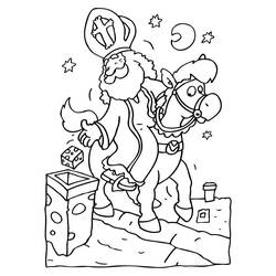 Dibujo para colorear: Día de San Nicolás (Fiestas y Celebraciones) #59097 - Dibujos para Colorear e Imprimir Gratis