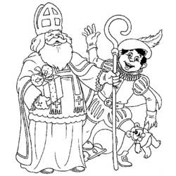 Dibujo para colorear: Día de San Nicolás (Fiestas y Celebraciones) #59121 - Dibujos para Colorear e Imprimir Gratis