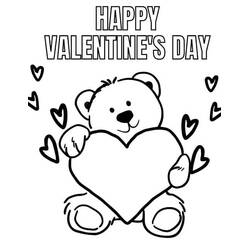 Dibujo Día de San Valentín (Fiestas y Celebraciones) #177822 para imprimir y colorear